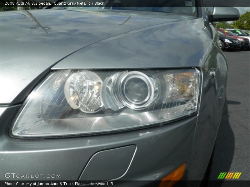 Quartz Grey Metallic / Black 2008 Audi A6 3.2 Sedan