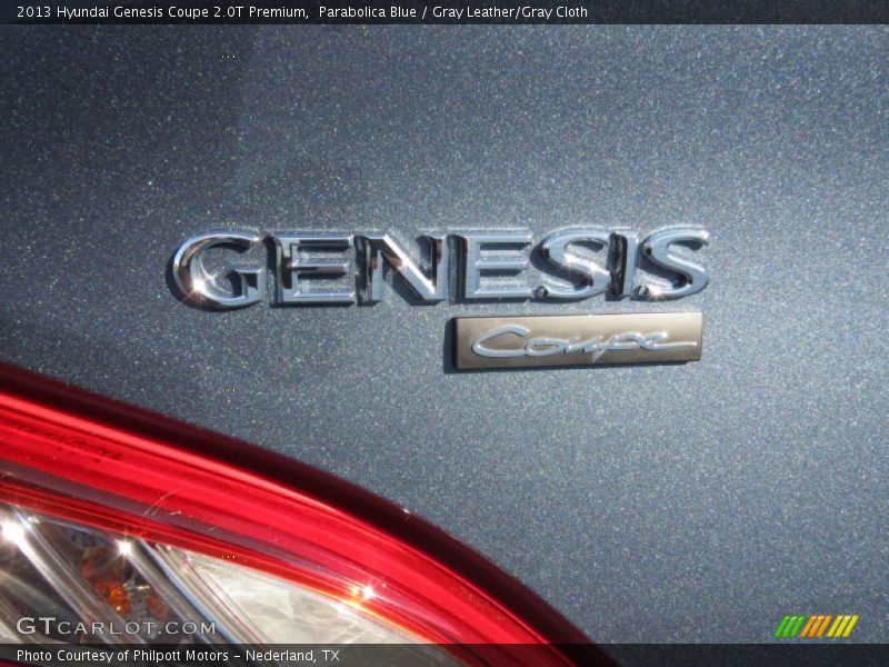 Parabolica Blue / Gray Leather/Gray Cloth 2013 Hyundai Genesis Coupe 2.0T Premium