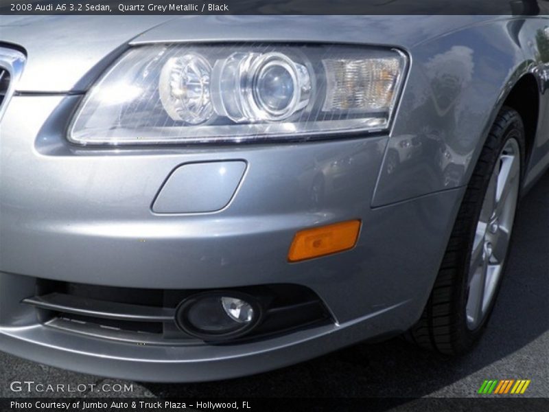 Quartz Grey Metallic / Black 2008 Audi A6 3.2 Sedan