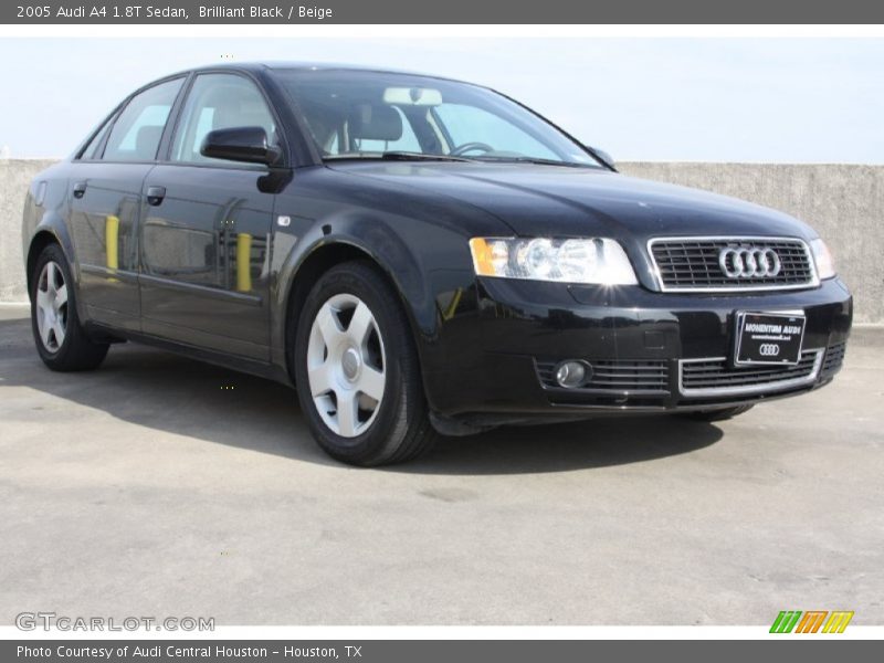 Brilliant Black / Beige 2005 Audi A4 1.8T Sedan