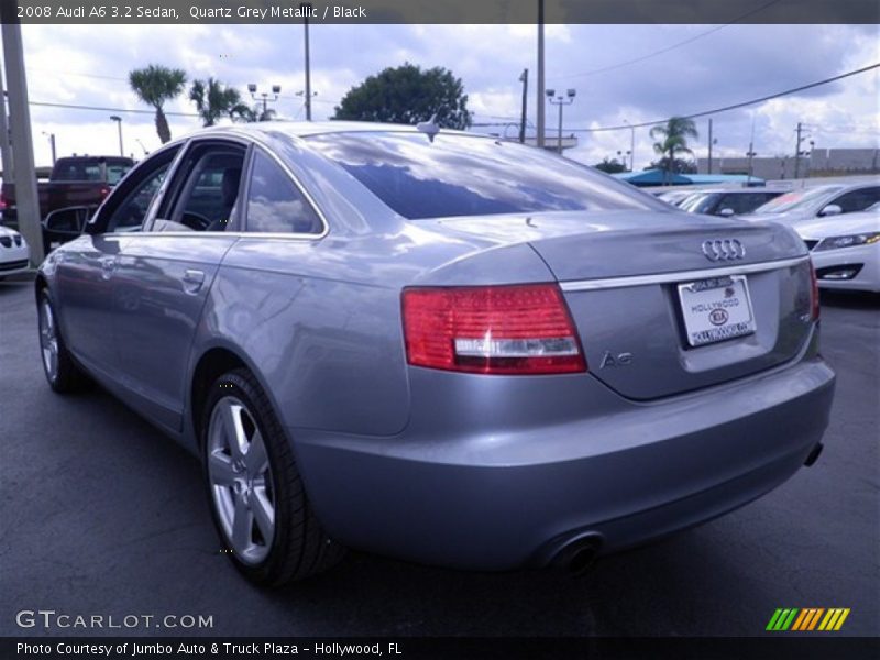 Quartz Grey Metallic / Black 2008 Audi A6 3.2 Sedan