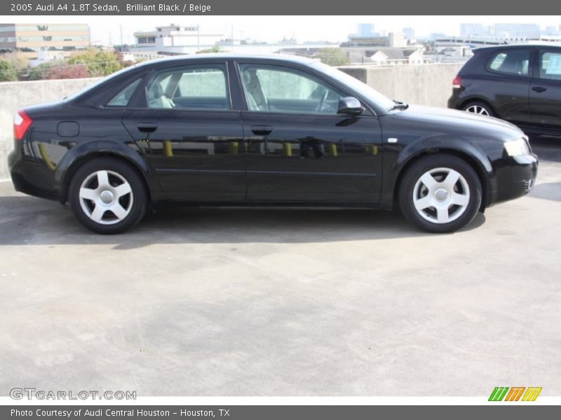 Brilliant Black / Beige 2005 Audi A4 1.8T Sedan