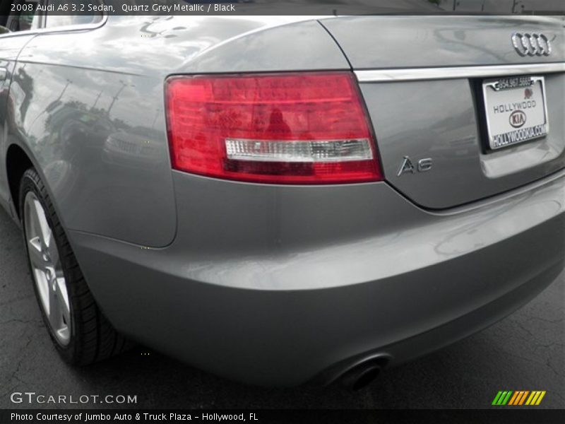 Quartz Grey Metallic / Black 2008 Audi A6 3.2 Sedan