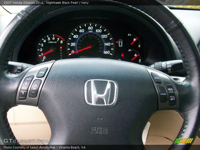 Nighthawk Black Pearl / Ivory 2007 Honda Odyssey EX-L