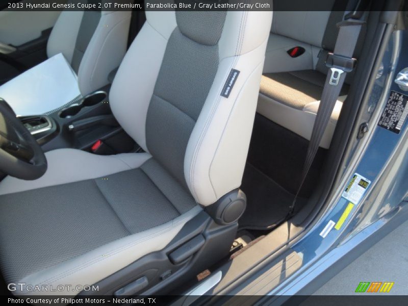 Parabolica Blue / Gray Leather/Gray Cloth 2013 Hyundai Genesis Coupe 2.0T Premium
