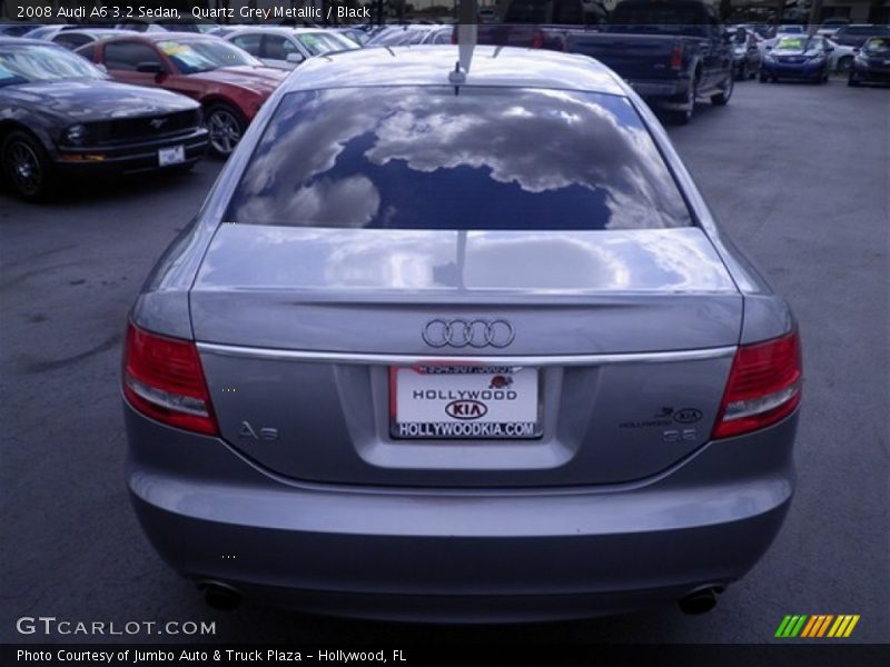 Quartz Grey Metallic / Black 2008 Audi A6 3.2 Sedan