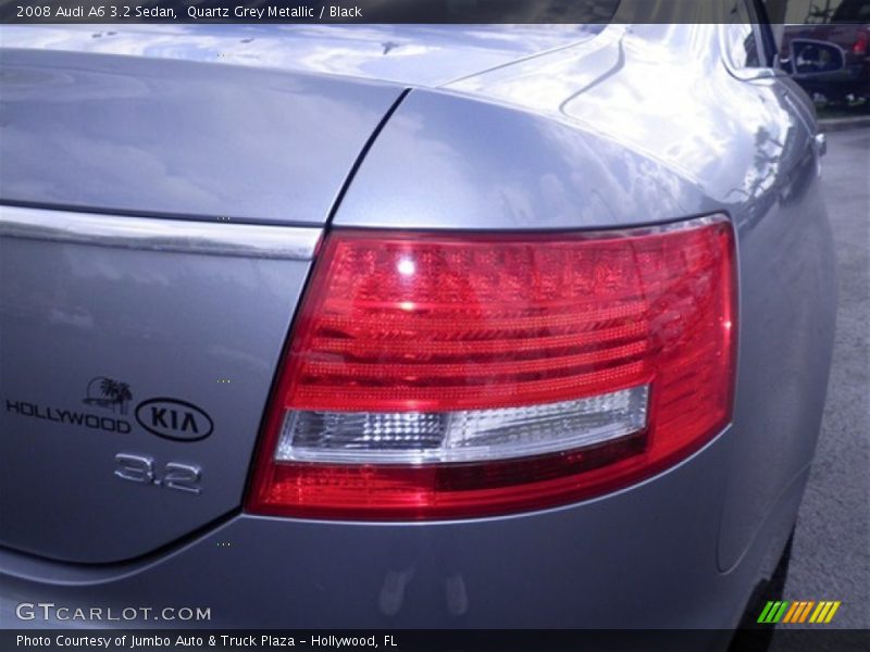 Quartz Grey Metallic / Black 2008 Audi A6 3.2 Sedan