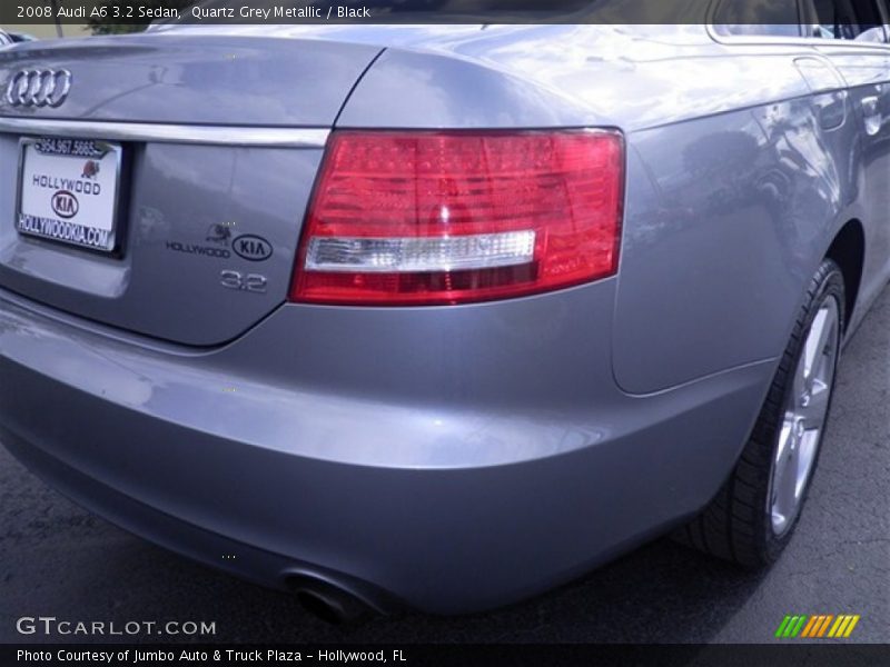 Quartz Grey Metallic / Black 2008 Audi A6 3.2 Sedan