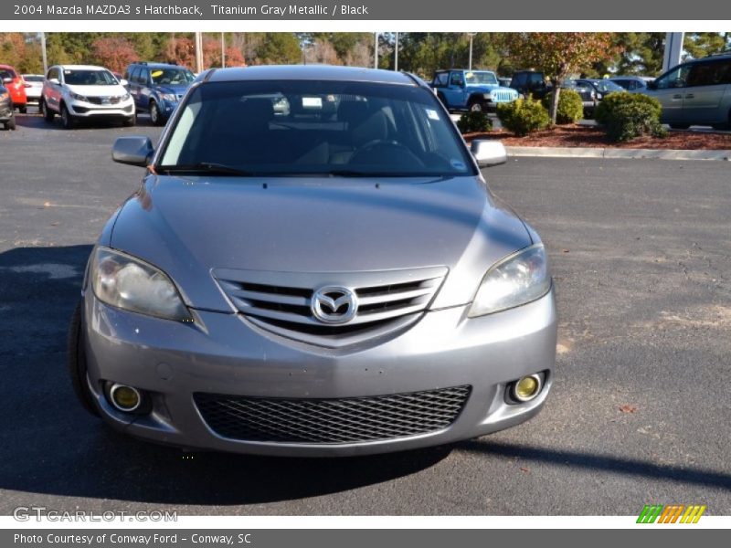 Titanium Gray Metallic / Black 2004 Mazda MAZDA3 s Hatchback