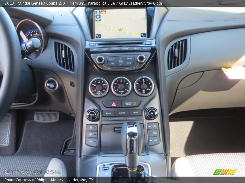 Parabolica Blue / Gray Leather/Gray Cloth 2013 Hyundai Genesis Coupe 2.0T Premium