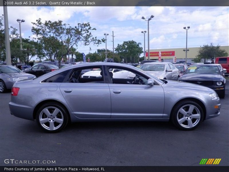 Quartz Grey Metallic / Black 2008 Audi A6 3.2 Sedan