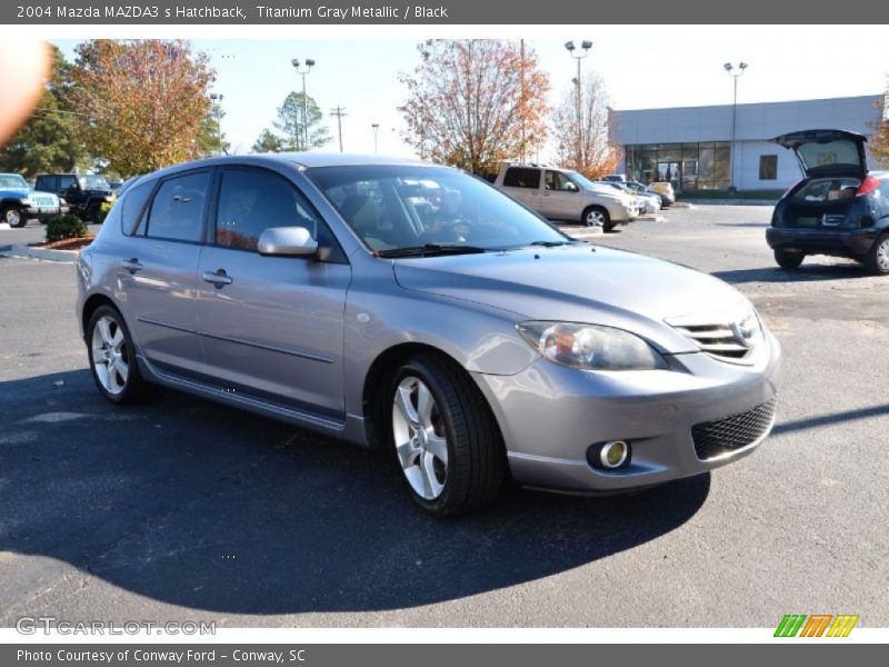 Titanium Gray Metallic / Black 2004 Mazda MAZDA3 s Hatchback
