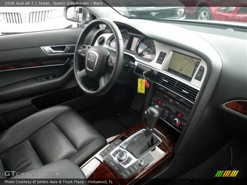 Quartz Grey Metallic / Black 2008 Audi A6 3.2 Sedan