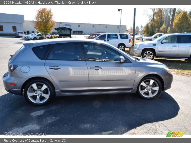 Titanium Gray Metallic / Black 2004 Mazda MAZDA3 s Hatchback