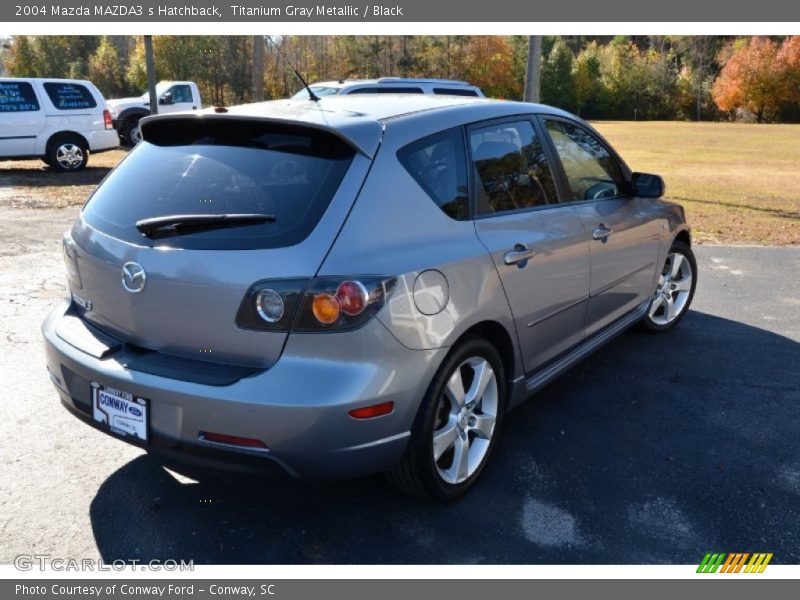 Titanium Gray Metallic / Black 2004 Mazda MAZDA3 s Hatchback