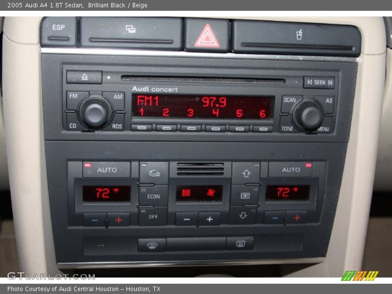 Brilliant Black / Beige 2005 Audi A4 1.8T Sedan