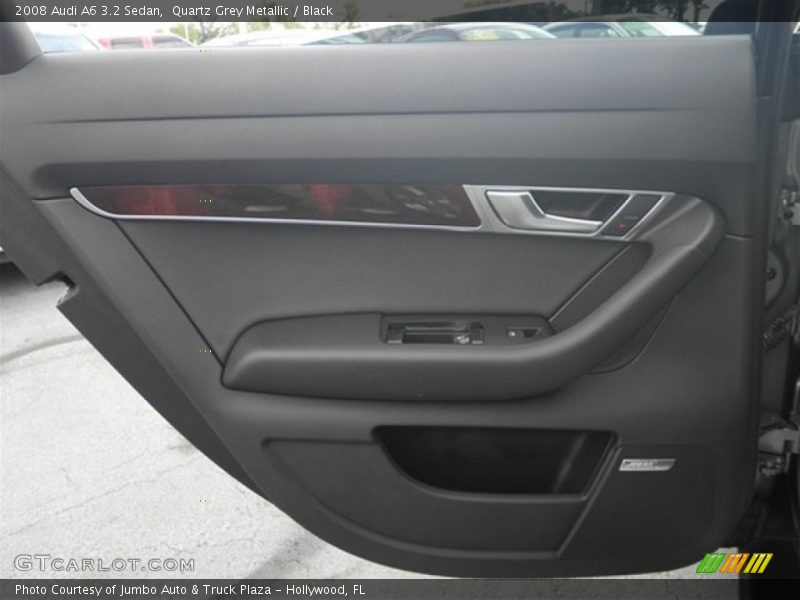Quartz Grey Metallic / Black 2008 Audi A6 3.2 Sedan