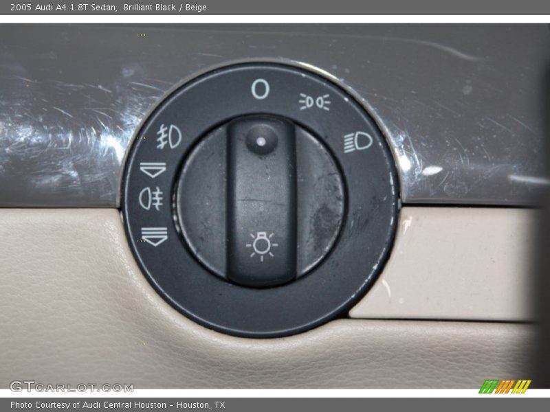 Brilliant Black / Beige 2005 Audi A4 1.8T Sedan