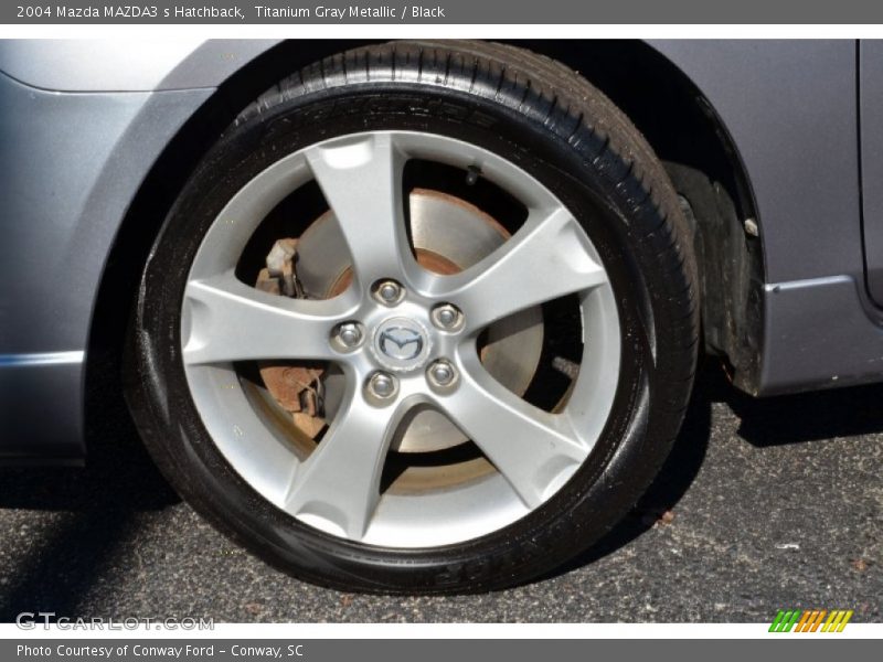 Titanium Gray Metallic / Black 2004 Mazda MAZDA3 s Hatchback