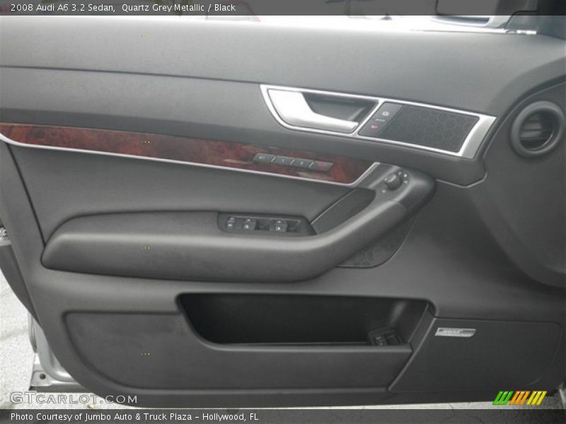 Quartz Grey Metallic / Black 2008 Audi A6 3.2 Sedan