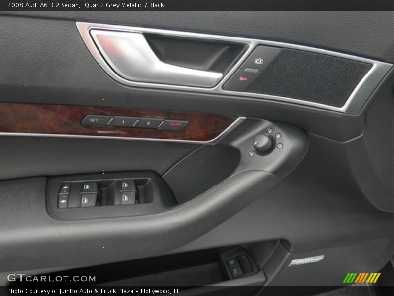 Quartz Grey Metallic / Black 2008 Audi A6 3.2 Sedan