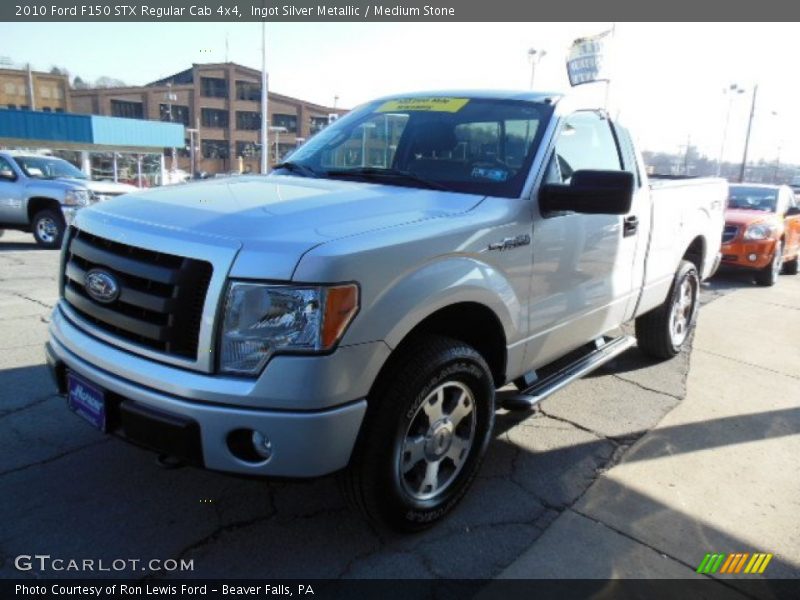 Ingot Silver Metallic / Medium Stone 2010 Ford F150 STX Regular Cab 4x4