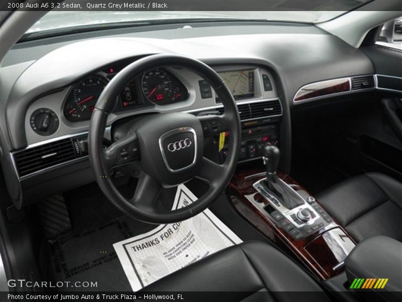 Quartz Grey Metallic / Black 2008 Audi A6 3.2 Sedan