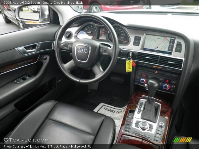 Quartz Grey Metallic / Black 2008 Audi A6 3.2 Sedan