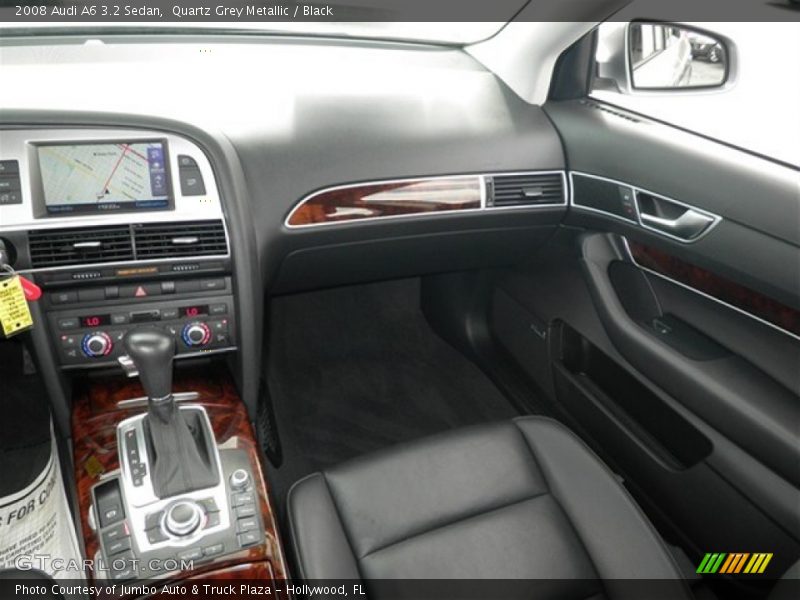 Quartz Grey Metallic / Black 2008 Audi A6 3.2 Sedan