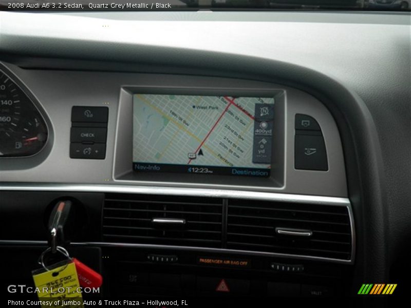 Quartz Grey Metallic / Black 2008 Audi A6 3.2 Sedan