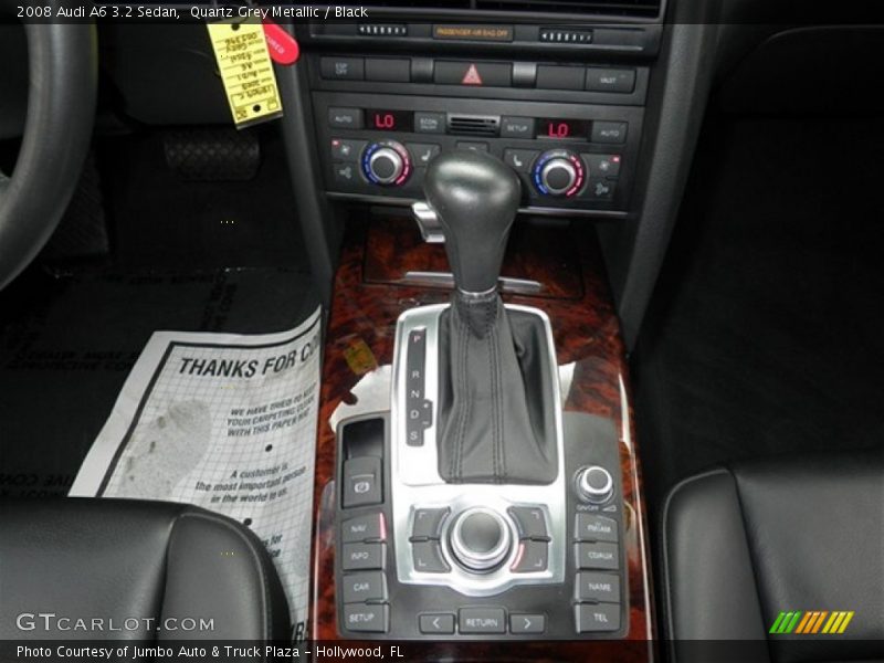 Quartz Grey Metallic / Black 2008 Audi A6 3.2 Sedan