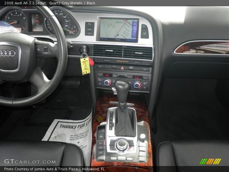 Quartz Grey Metallic / Black 2008 Audi A6 3.2 Sedan