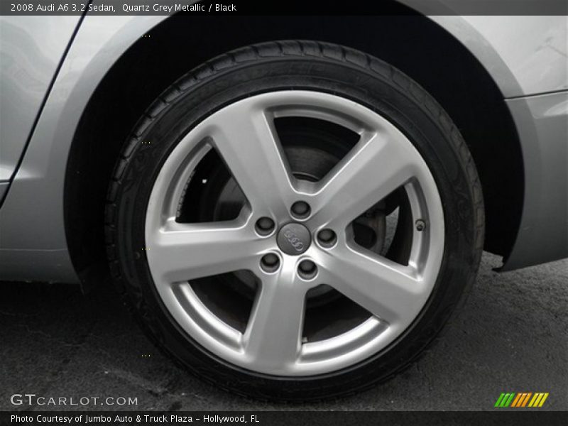 Quartz Grey Metallic / Black 2008 Audi A6 3.2 Sedan