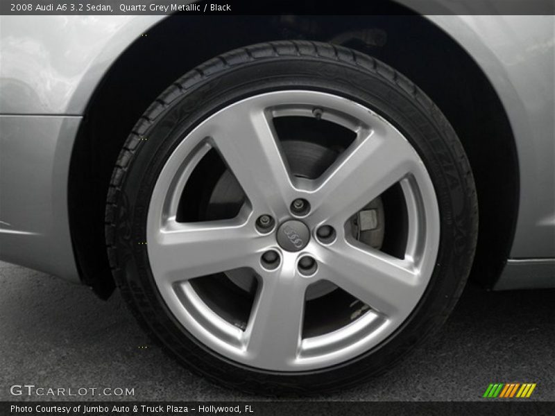 Quartz Grey Metallic / Black 2008 Audi A6 3.2 Sedan