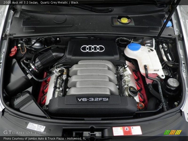 Quartz Grey Metallic / Black 2008 Audi A6 3.2 Sedan