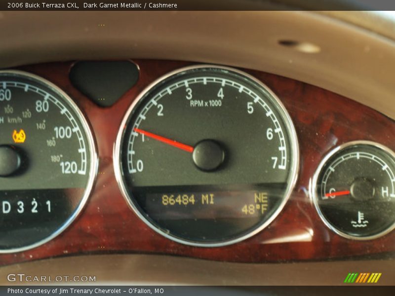 Dark Garnet Metallic / Cashmere 2006 Buick Terraza CXL