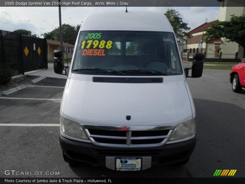 Arctic White / Gray 2005 Dodge Sprinter Van 2500 High Roof Cargo
