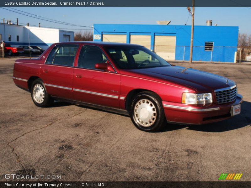 Crimson Pearl / Oatmeal 1999 Cadillac DeVille Sedan