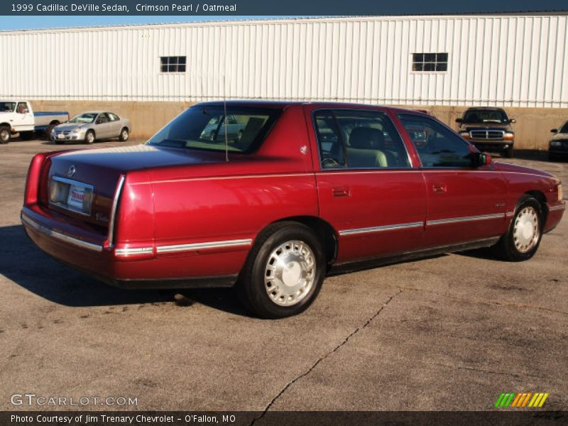 Crimson Pearl / Oatmeal 1999 Cadillac DeVille Sedan