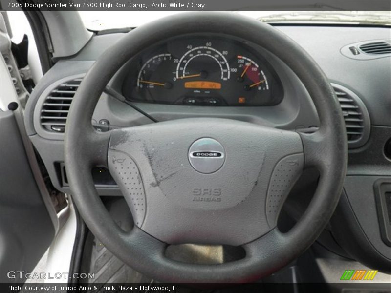 Arctic White / Gray 2005 Dodge Sprinter Van 2500 High Roof Cargo