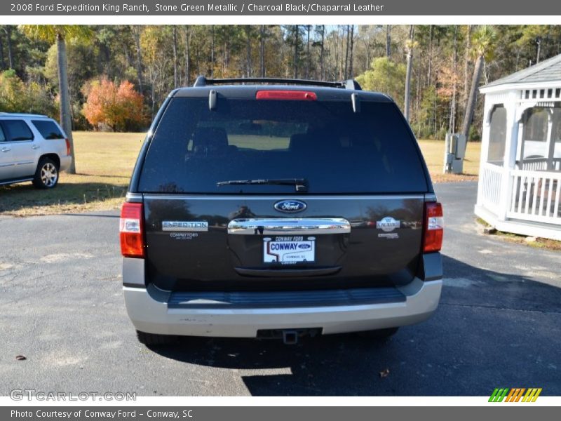 Stone Green Metallic / Charcoal Black/Chaparral Leather 2008 Ford Expedition King Ranch