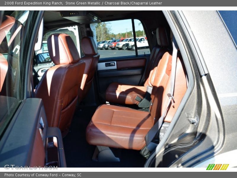 Stone Green Metallic / Charcoal Black/Chaparral Leather 2008 Ford Expedition King Ranch