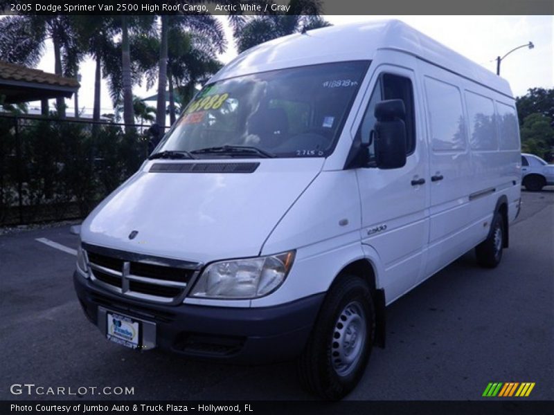 Arctic White / Gray 2005 Dodge Sprinter Van 2500 High Roof Cargo