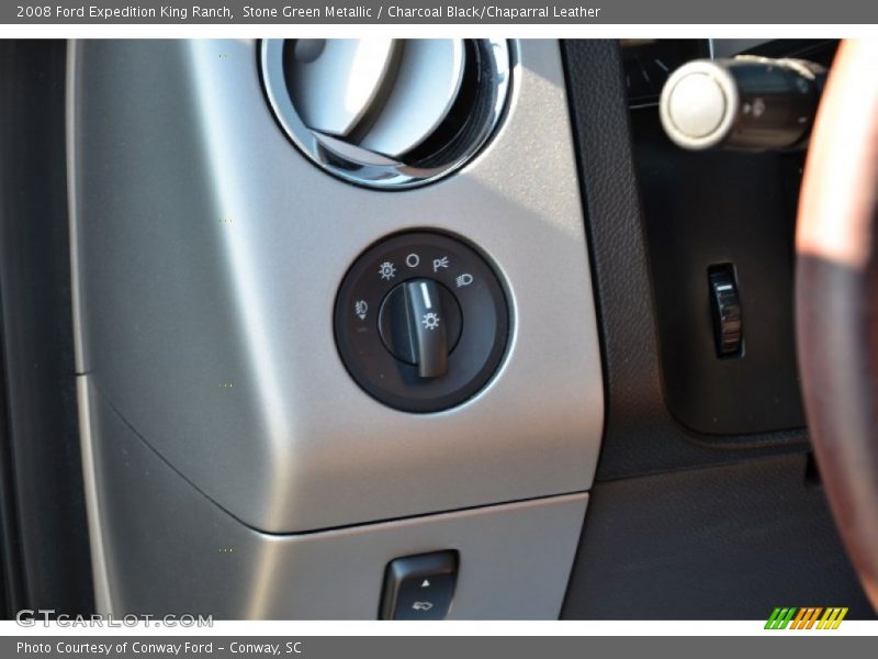 Stone Green Metallic / Charcoal Black/Chaparral Leather 2008 Ford Expedition King Ranch