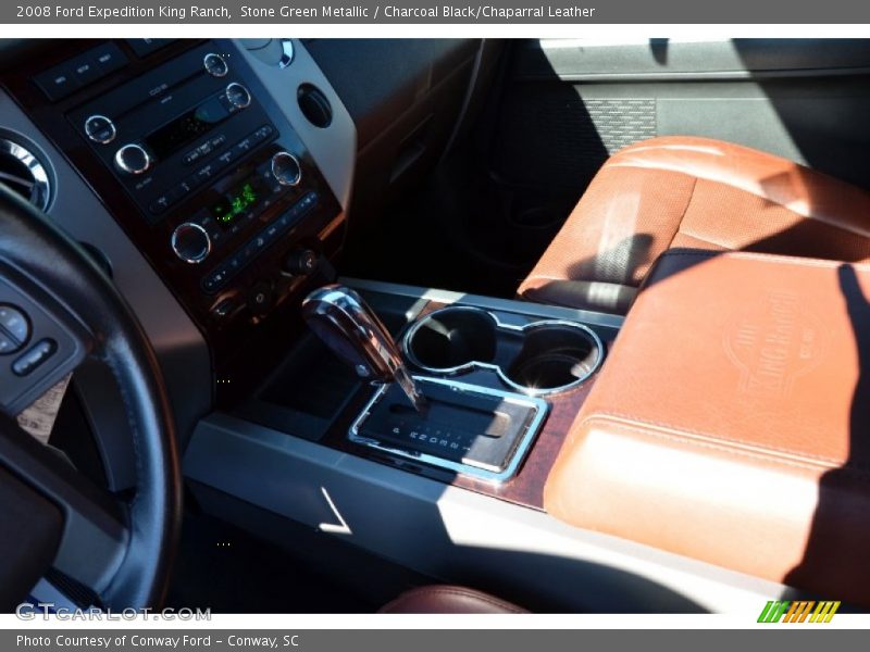 Stone Green Metallic / Charcoal Black/Chaparral Leather 2008 Ford Expedition King Ranch