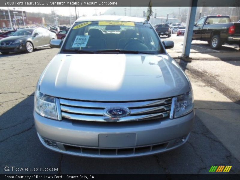 Silver Birch Metallic / Medium Light Stone 2008 Ford Taurus SEL