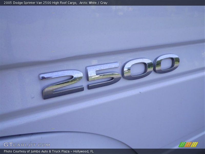 Arctic White / Gray 2005 Dodge Sprinter Van 2500 High Roof Cargo