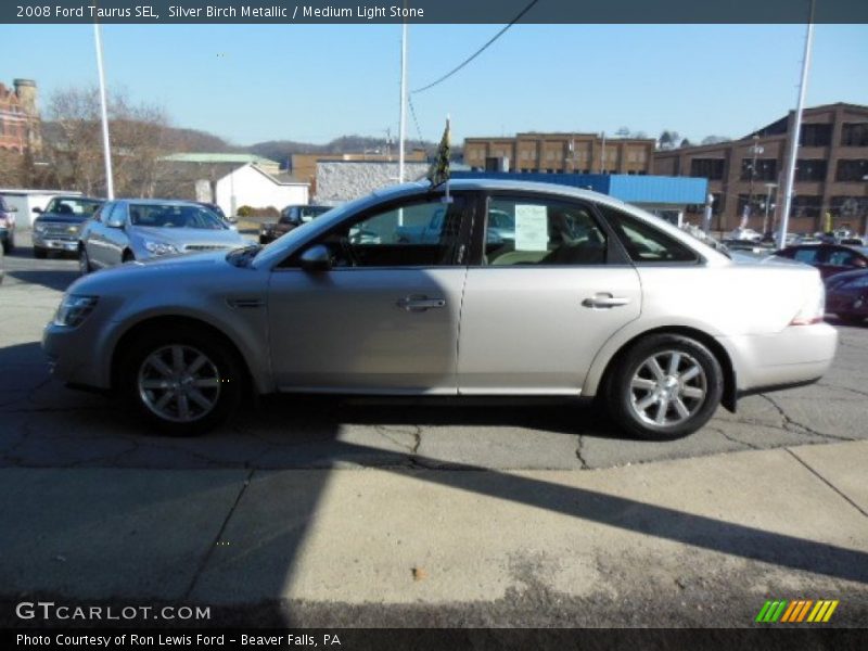 Silver Birch Metallic / Medium Light Stone 2008 Ford Taurus SEL