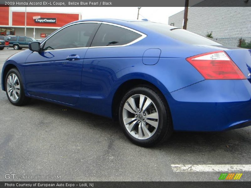 Belize Blue Pearl / Black 2009 Honda Accord EX-L Coupe
