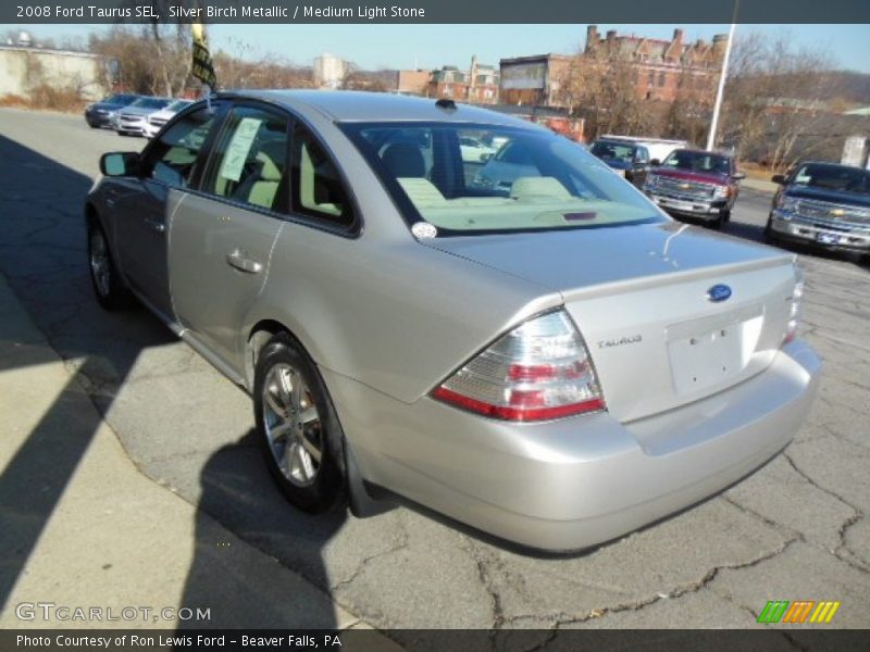 Silver Birch Metallic / Medium Light Stone 2008 Ford Taurus SEL